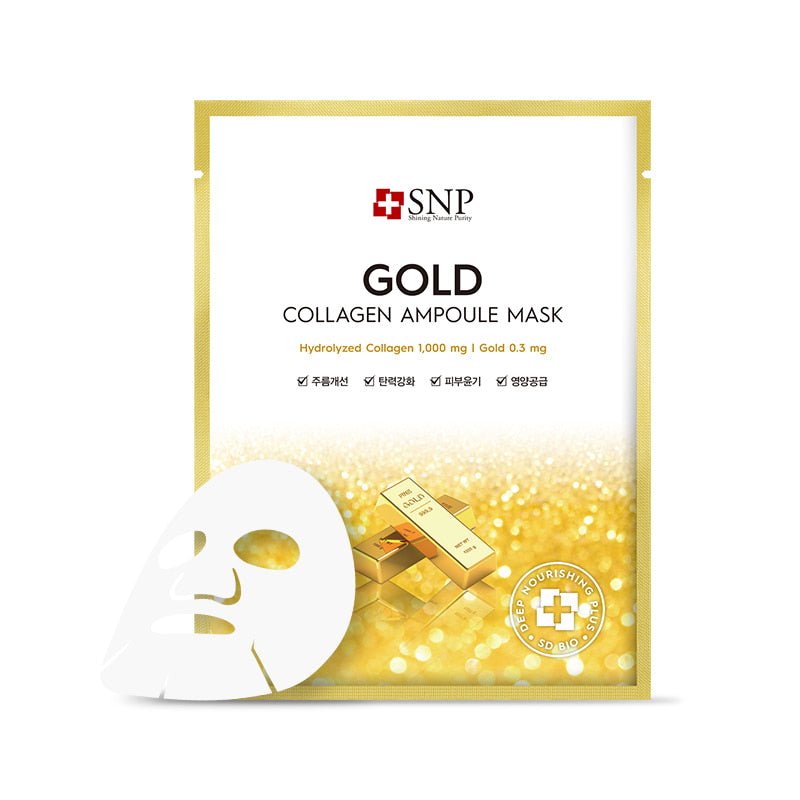 SNP Gold Collagen Ampoule Mask (5S)