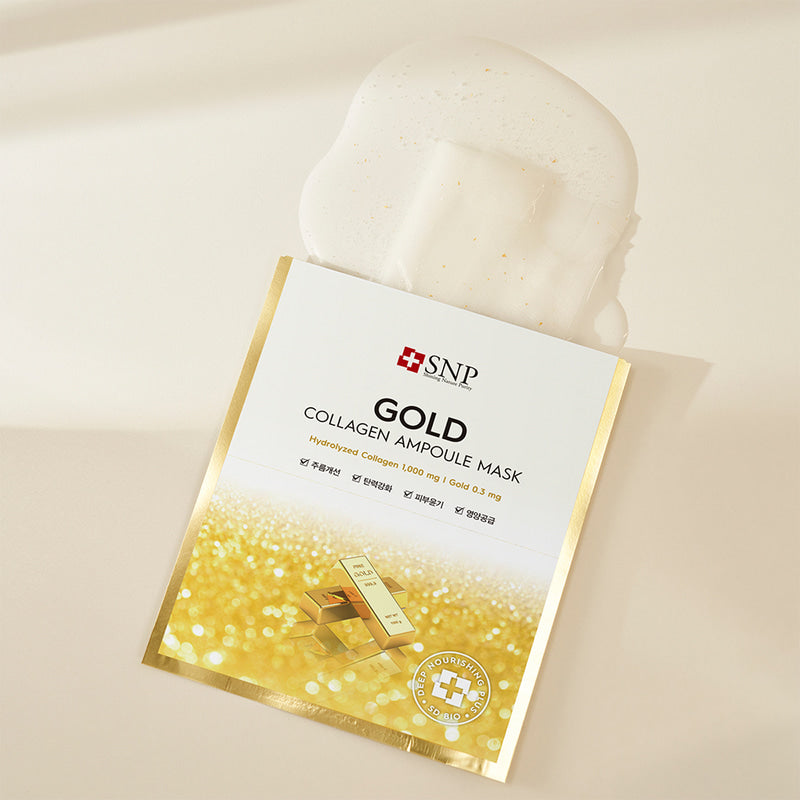 SNP Gold Collagen Ampoule Mask (5S)