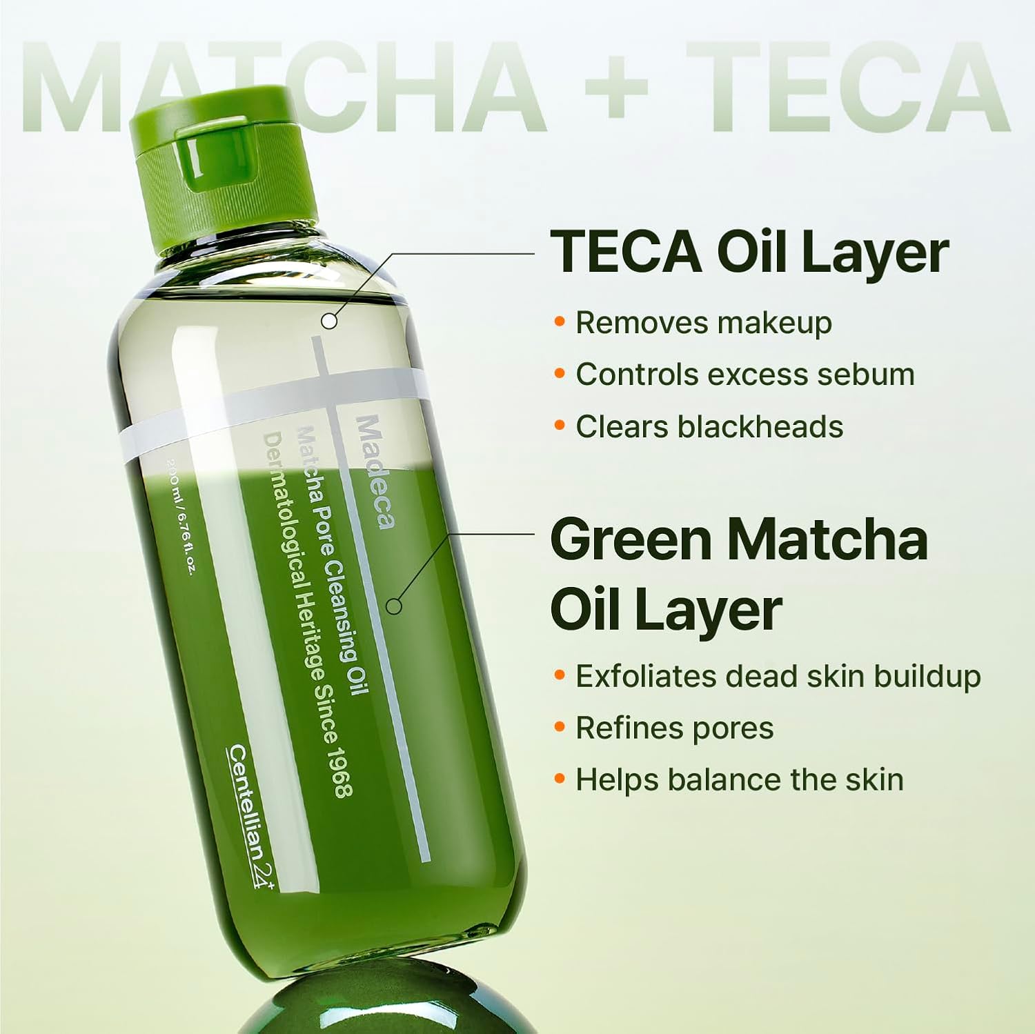 Centellian24 Madeca Matcha Pore Cleansing Oil 200mL