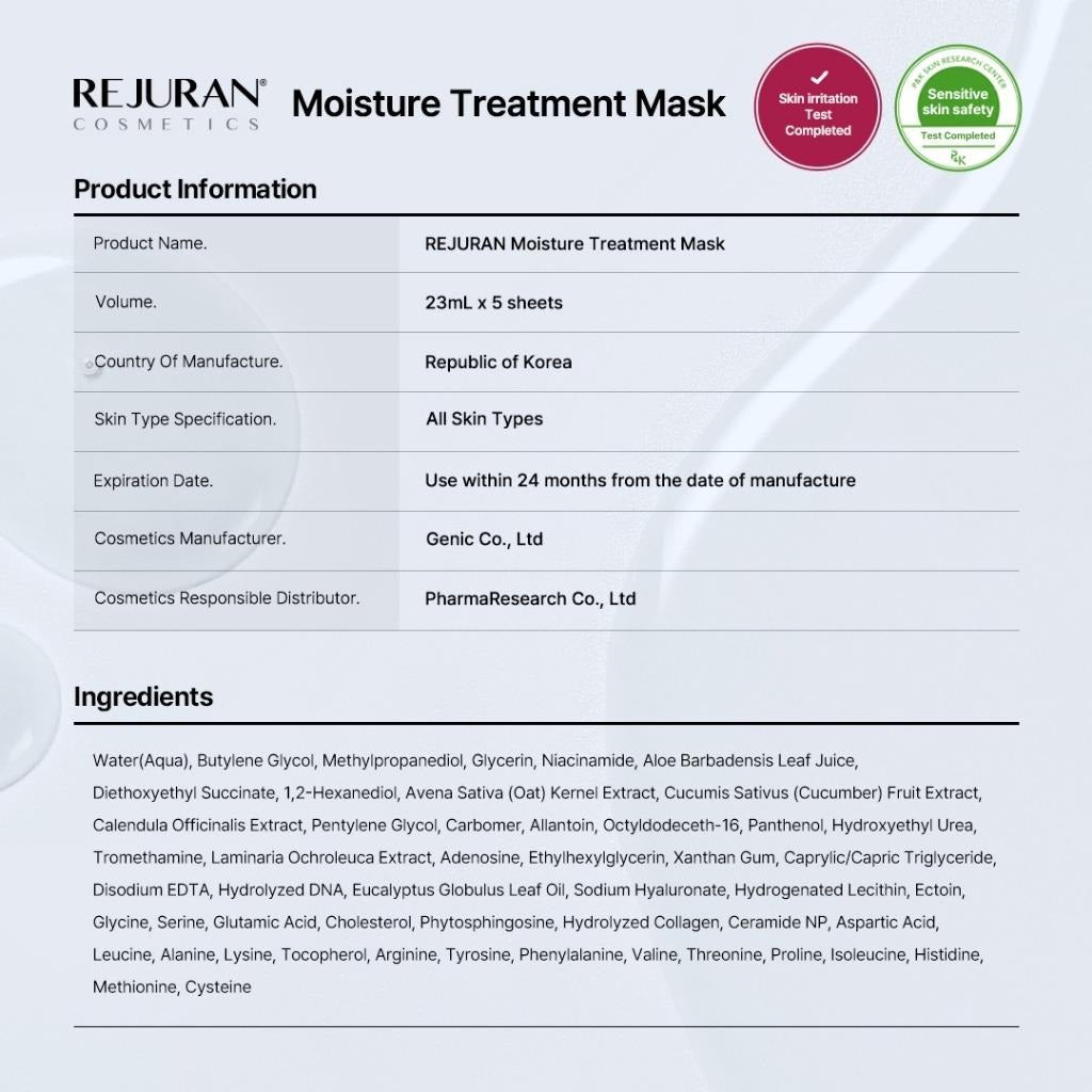 Rejuran Moisture Treatment Mask (23ml X 5S)